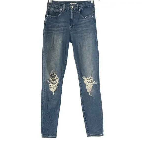 Good American Good Legs Jeans Size Womens Size 4/27 GL067t in Blue 320 - Picture 2 of 8